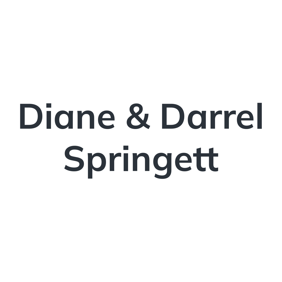 Diane & Darrel Springett